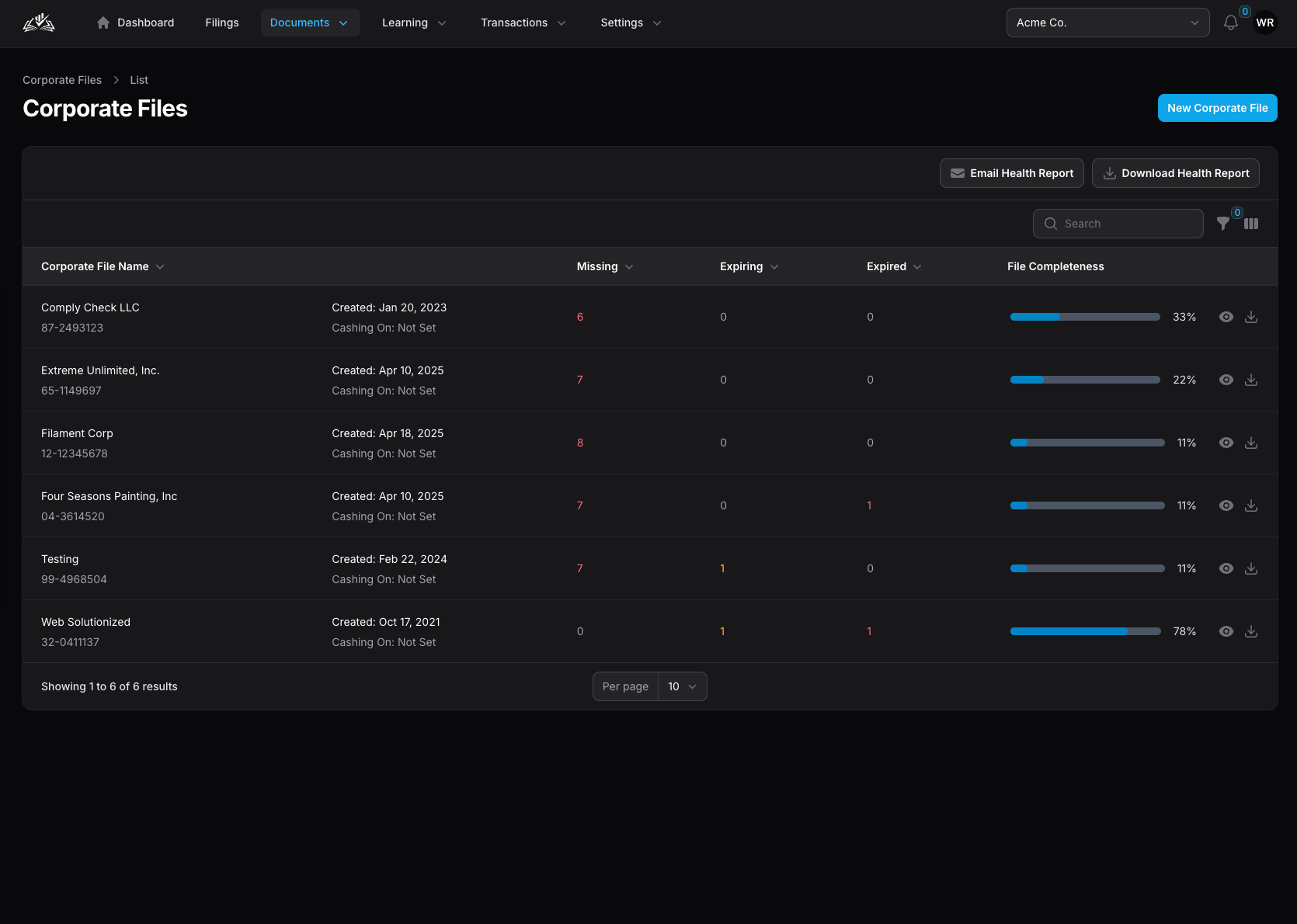 Product screenshot